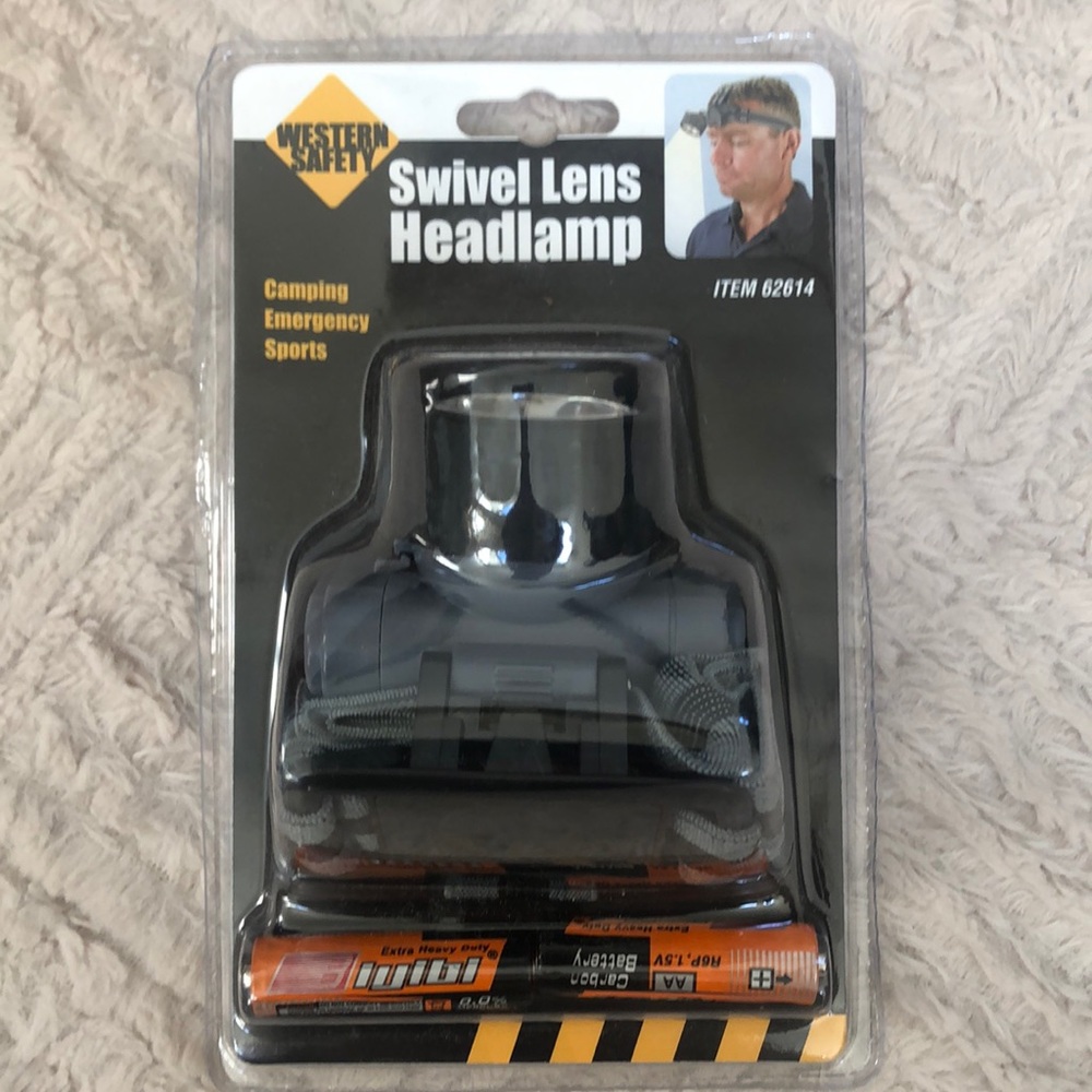 Swivel Lens Headlamp - for camping sports emergency and more - NEW